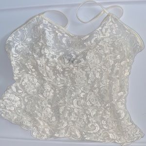 White lace top